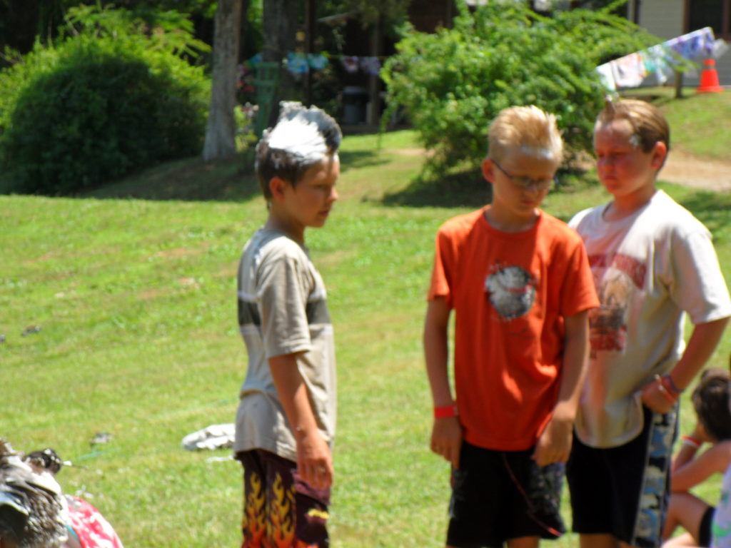 Kids competing in the Gattawana Olympics