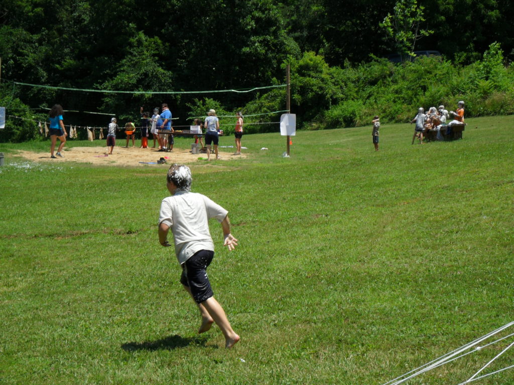 Kids competing in the Gattawana Olympics